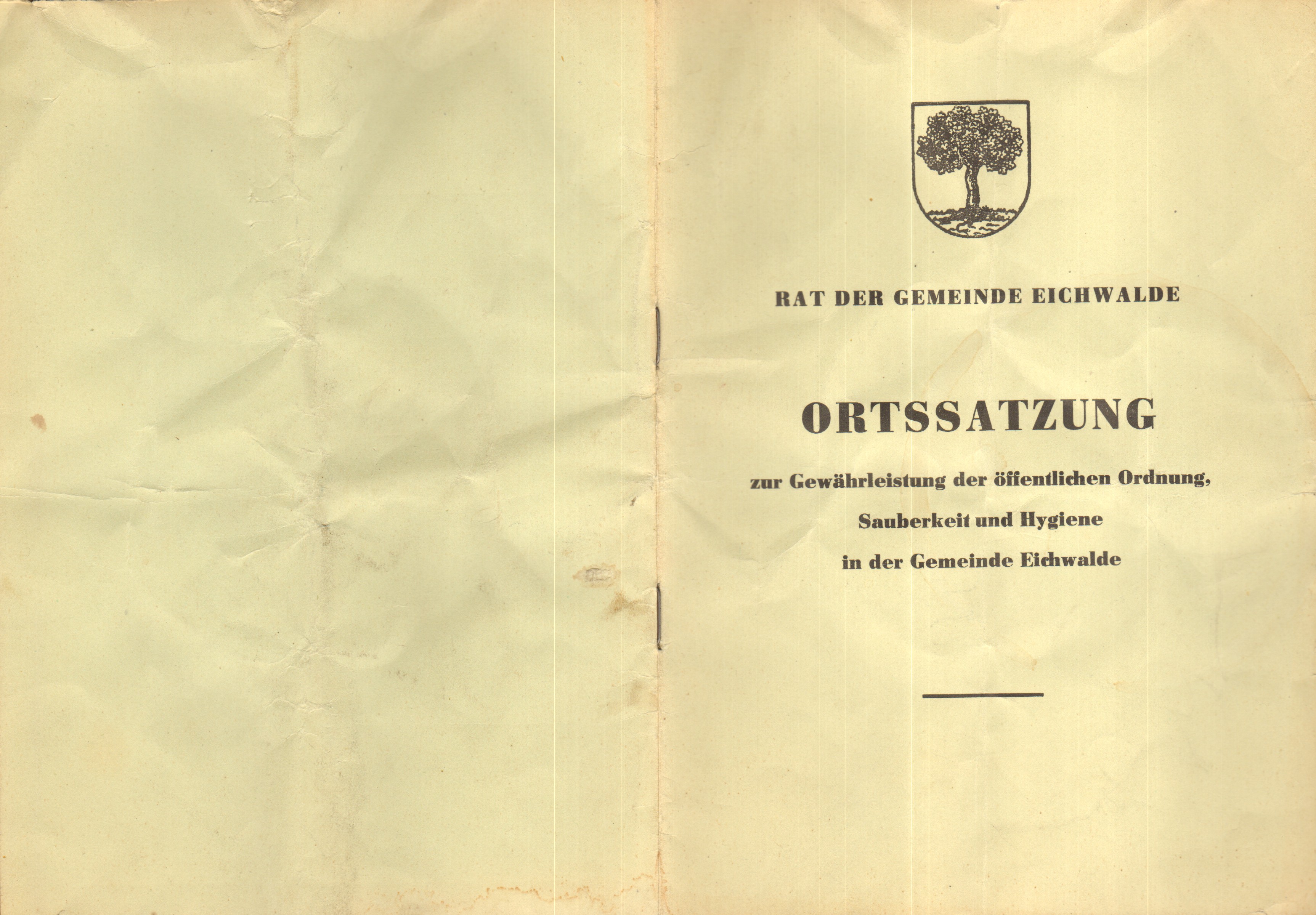 Eichwalde Gemeindeordnung 1977